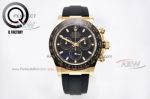 Super replica QF Rolex Daytona Swiss 4130 mechanical black dial 40mm 